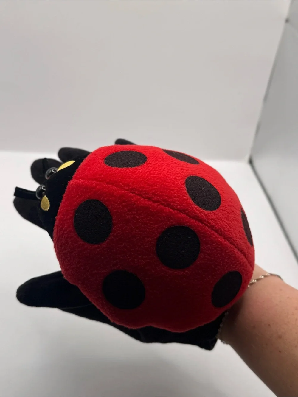 Folkmanis Lady Bug Hand Puppet Stuffed Animal Plush